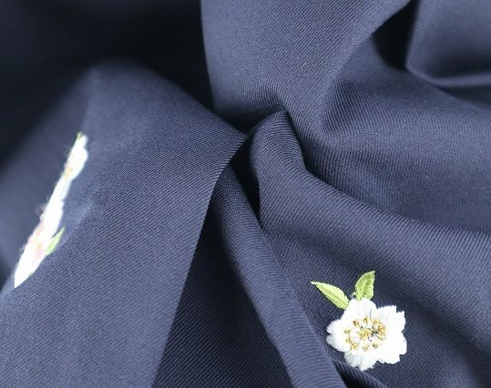 卒業式袴単品レンタル[刺繍]濃紺に桜刺繍[身長164-168cm]No.114